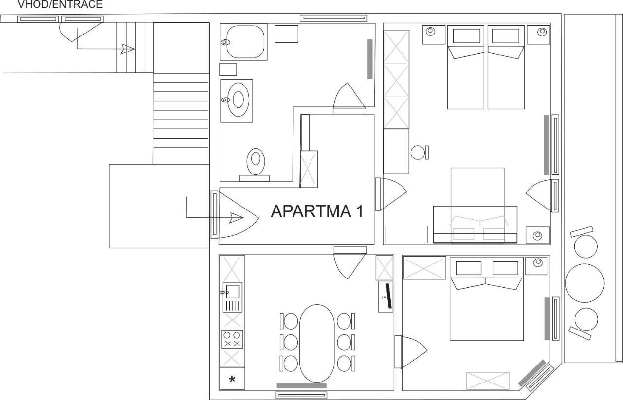 Apartma Kramar Podkoren Kranjska Gora Eksteriør billede